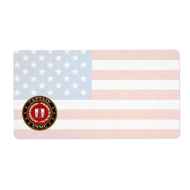 Amerikanska marinsoldater: kapten (USMC Capt) [3D] Fraktsedel (Framsidan)