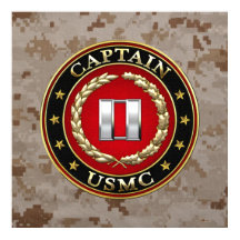 Amerikanska marinsoldater: kapten (USMC Capt) [3D]