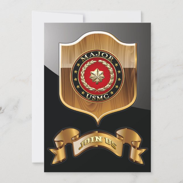 Amerikanska marinsoldater: Major (USMC Maj) [3D] (Framsida)