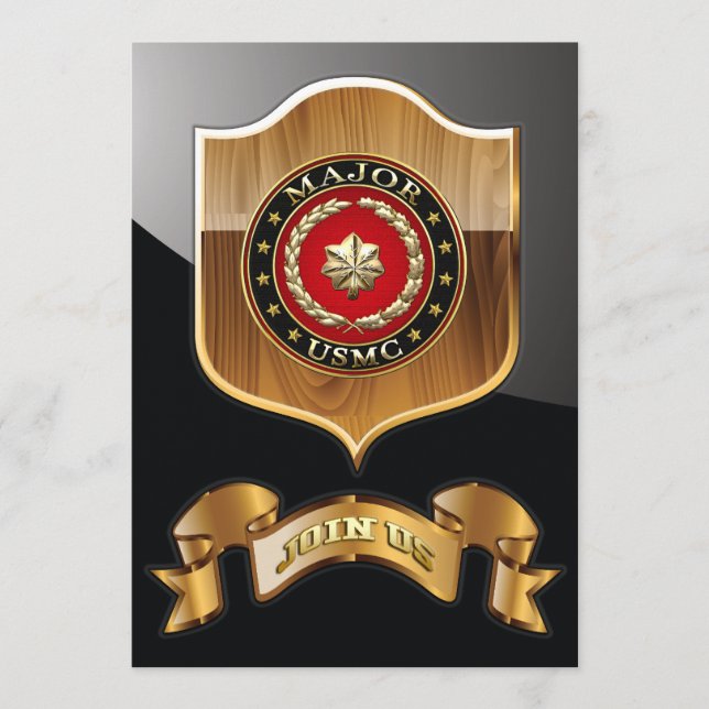 Amerikanska marinsoldater: Major (USMC Maj) [3D] (Framsida)