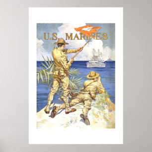 Amerikanska marinsoldater poster