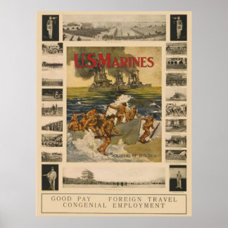 Amerikanska marinsoldater poster