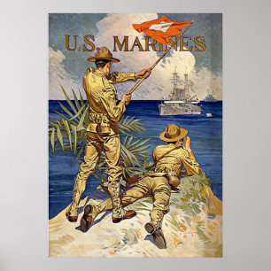 Amerikanska marinsoldater poster