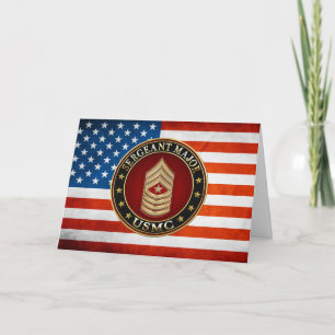 Amerikanska marinsoldater: sergeant Major (USMC Sg Kort