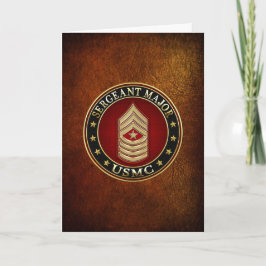 Amerikanska marinsoldater: sergeant Major (USMC Sg Kort