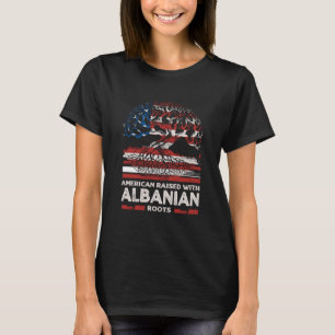 Amerikanska med albanska rötter Patriotic Albanien T Shirt