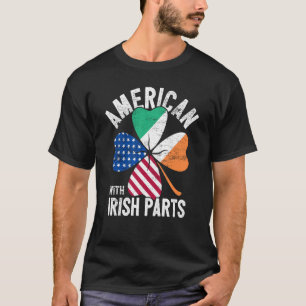 Amerikanska med irländska delar t shirt