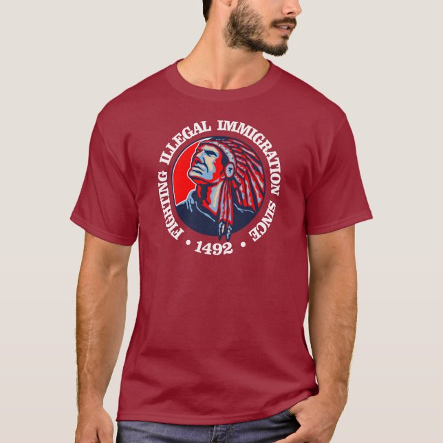 Amerikanska medborgare (olaglig invandring) t shirt (Framsida)