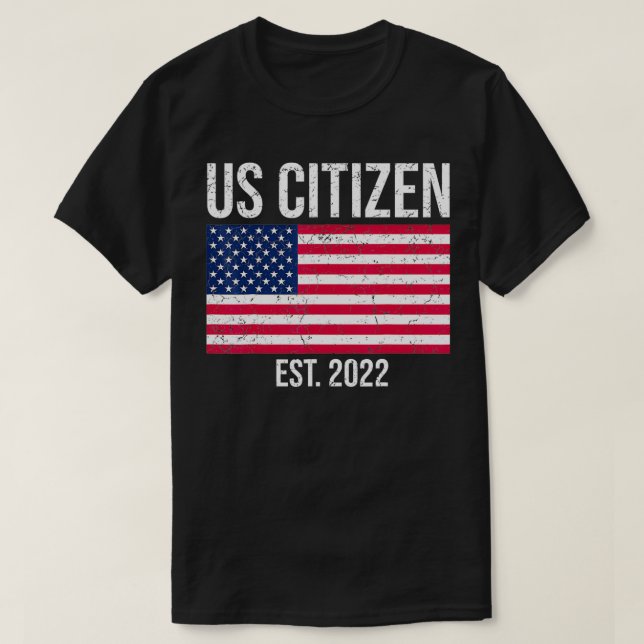 Amerikanska medborgarskapet Dekoration American Ne T Shirt (Design framsida)