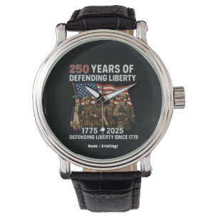 Amerikanska militärens 250:e födelsedag i USA:s mi Armbandsur