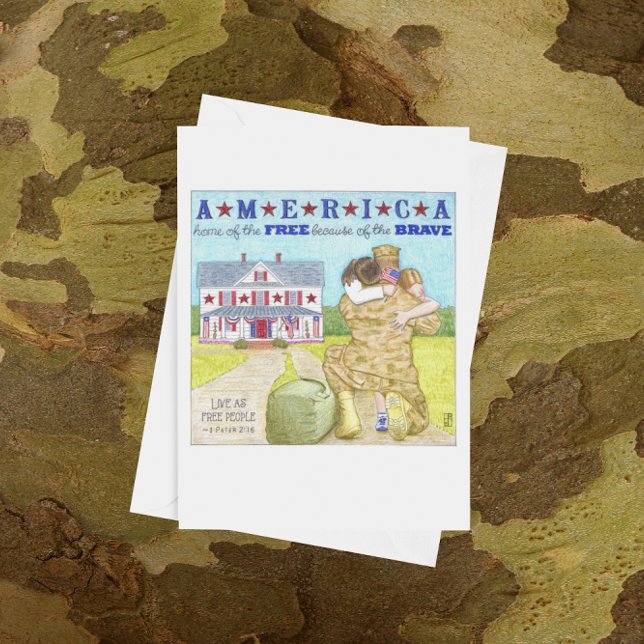 Amerikanska minnesdagskort kort (Skapare uppladdad)