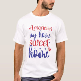 Amerikanska Mitt Hem Är Mitt Kasta Slåtter Patriot T Shirt