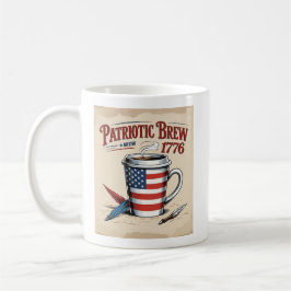 Amerikanska Mönster-kaffet Kopp - Patriotiska Brew