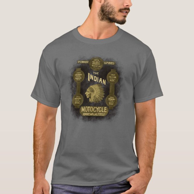 Amerikanska motorcyklar t shirt (Framsida)