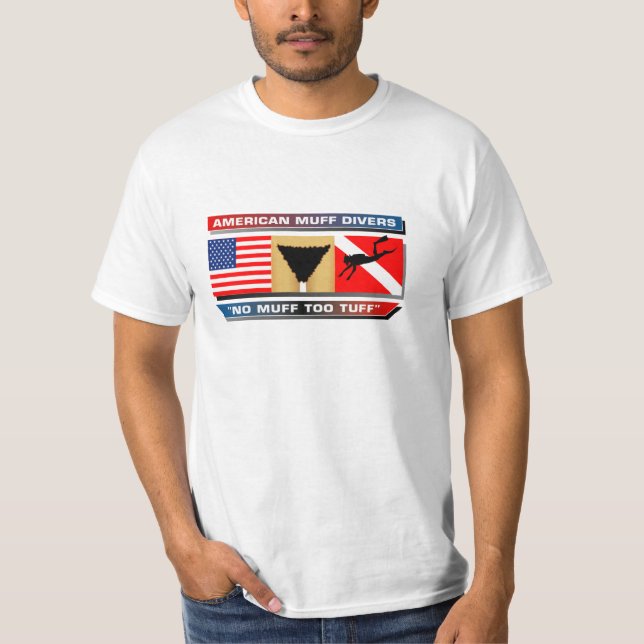 Amerikanska muff-divers t shirt (Framsida)