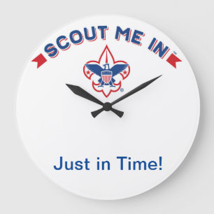 Amerikanska murens scouter stor klocka