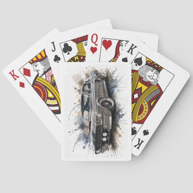 Amerikanska muskelbilspelkort casinokort (Baksidan)
