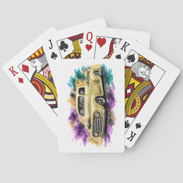 Amerikanska muskelbilspelkort casinokort (Baksidan)