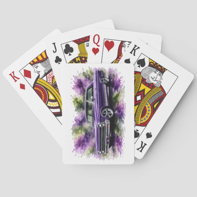 Amerikanska muskelbilspelkort casinokort (Baksidan)