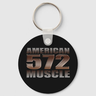 Amerikanska muskeln 572 Big Block Black-motor Nyckelring