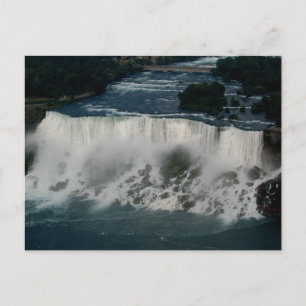 Amerikanska Niagara Falls: Flygvy från Skylon Vykort