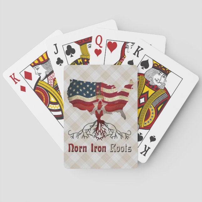 Amerikanska Nordirlands rötter, uppspelningskort Spel Kort (Baksidan)