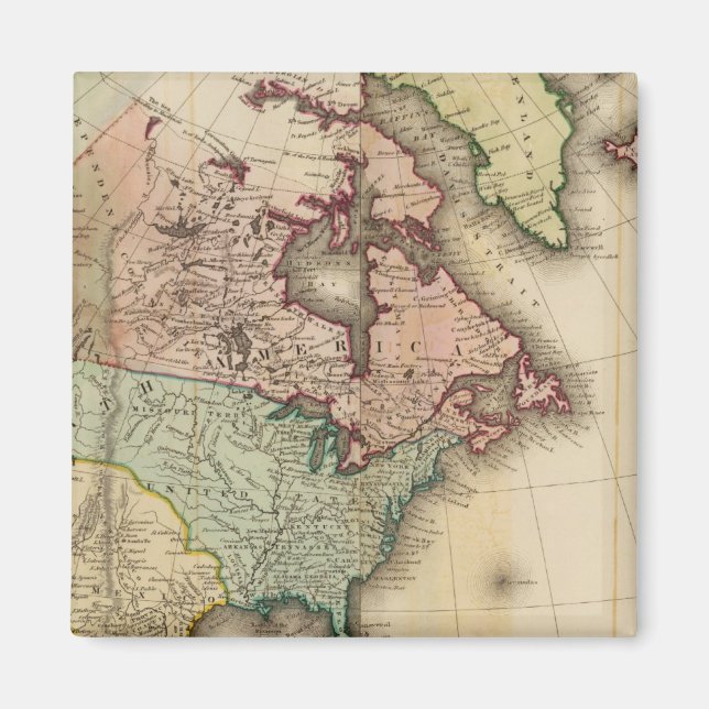 Amerikanska norra 2 magnet (Framsidan)