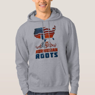Amerikanska norska rötter hoodie