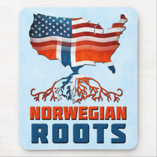 Amerikanska norska rötter Mousemat Musmatta