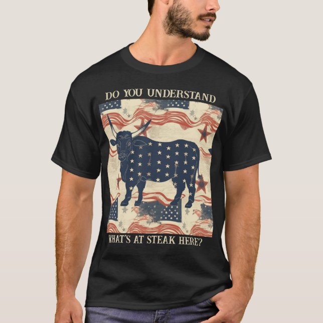 Amerikanska nötprotester T-shirt (Framsida)