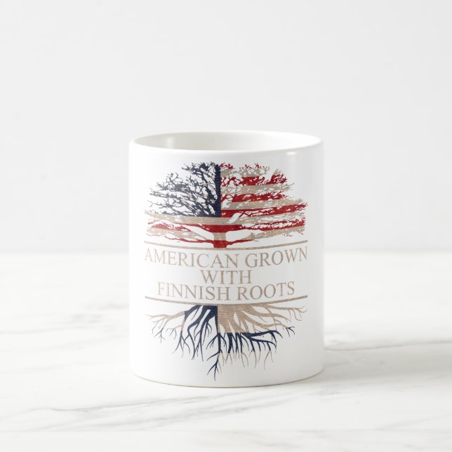 Amerikanska odlade finrötter kaffemugg (Center)