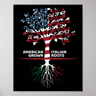Amerikanska odlade italienska rötter 4 juli poster