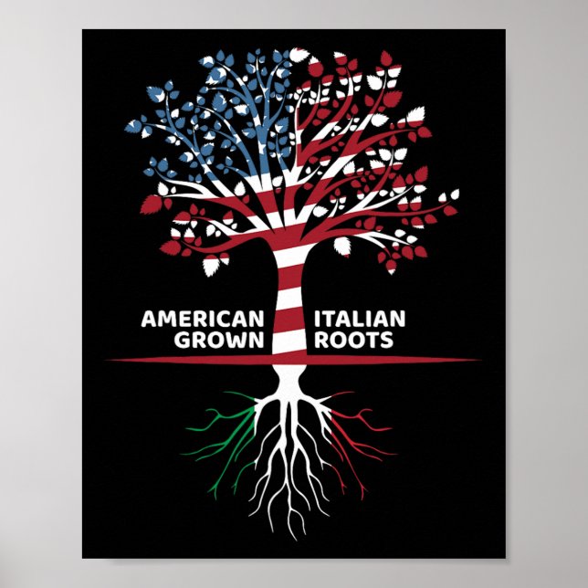 Amerikanska odlade italienska rötter 4 juli poster (Framsidan)