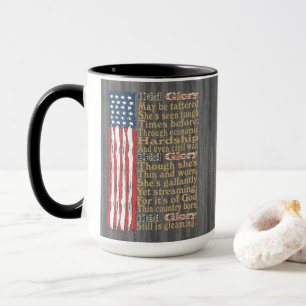 Amerikanska Old glory-bannern Dikt Mugg