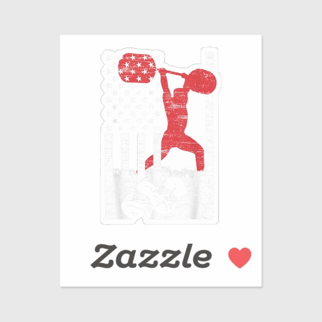 Amerikanska olympiska viktningslyftande klistermärken (Ark)