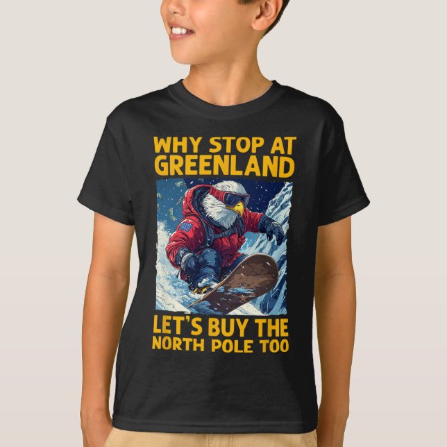 Amerikanska örlogsbåtar på Grönland och norr T Shirt (Framsida)