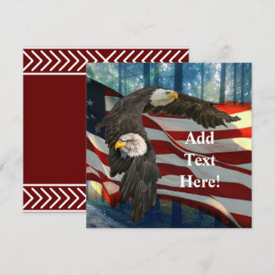 Amerikanska Örn-amerikanska Flagga Spara Datumet