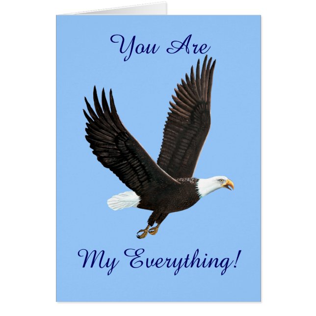 Amerikanska Örn-Anpassningsbarna Hälsningskort (Framsidan)