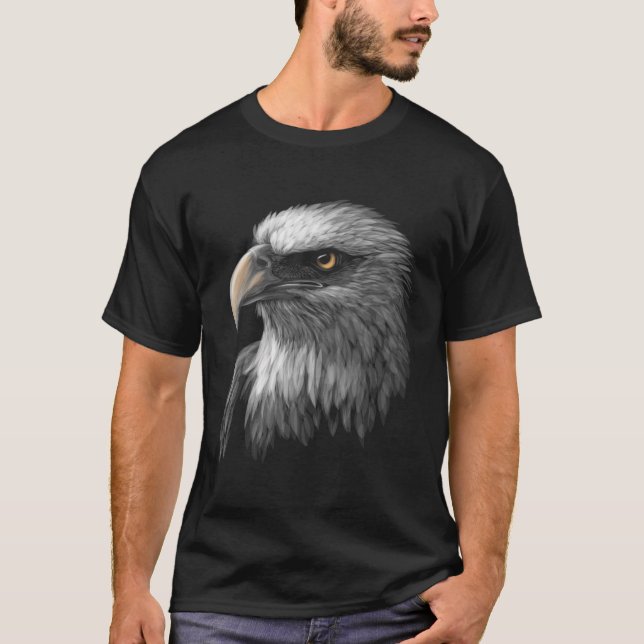 Amerikanska Örn Ansikte T Shirt (Framsida)