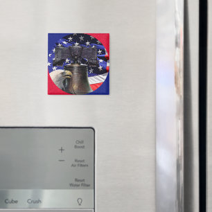 Amerikanska Örn, Bell och Flagga Magnet
