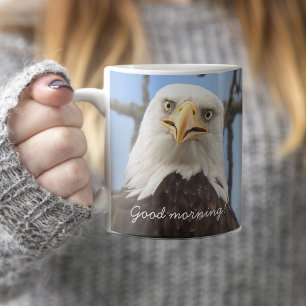 Amerikanska Örn Bra Morgonfunny Kaffemugg