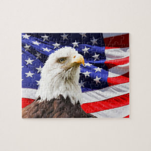Amerikanska Örn Flagga Pussel