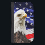 Amerikanska Örn Flagga Samsung S4 Plånboksfodral<br><div class="desc">Amerikanska Örn Flagga</div>