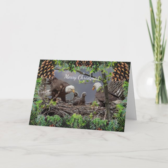 Amerikanska Örn-julkort Kort (Framsida)