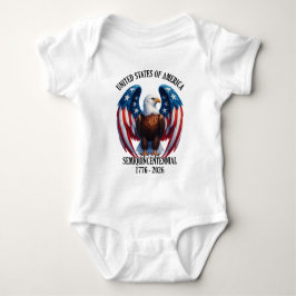 Amerikanska örn med Flagga 1776-2026 T Shirt