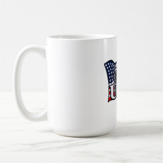 Amerikanska Örn med USA flagga - Patriotiska USA Kaffemugg