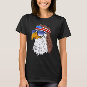Amerikanska Örn Mullet 4 juli USA Patrio T Shirt