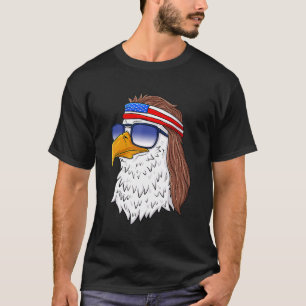 Amerikanska Örn Mullet 4 juli USA Patrio T Shirt