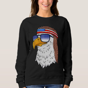 Amerikanska Örn Mullet 4 juli USA Patriot T Shirt