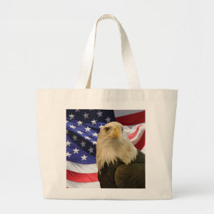Amerikanska Örn och Flagga Jumbo Tygkasse